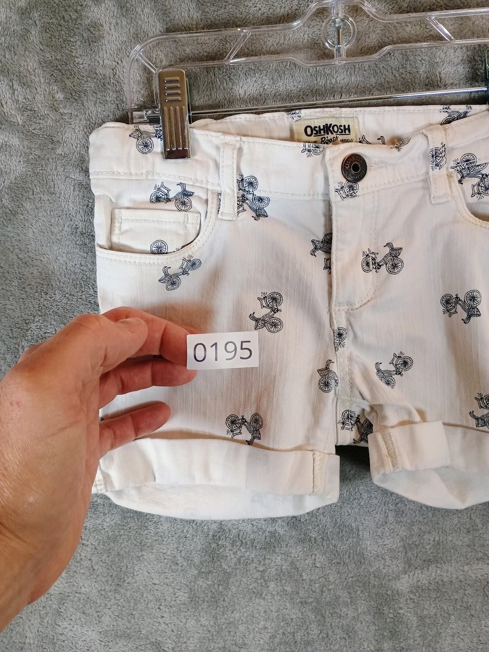 OshKosh B'gosh Girls Shorts with Navy Bike Print Size 6 - Picture 12 of 12